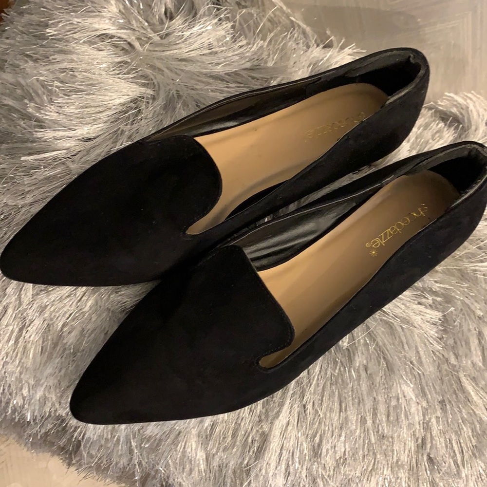 Beautiful Black pearl embellished shoes Size 10
